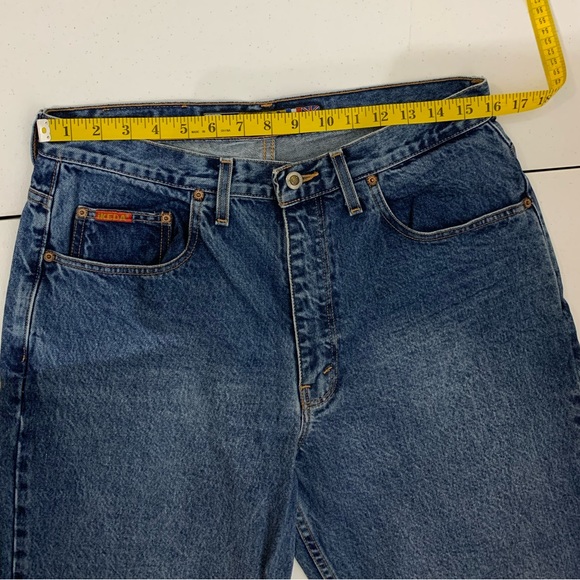 Ikeda Jeans Straight Classic Wash Denim 33w Vintage - Picture 8 of 10